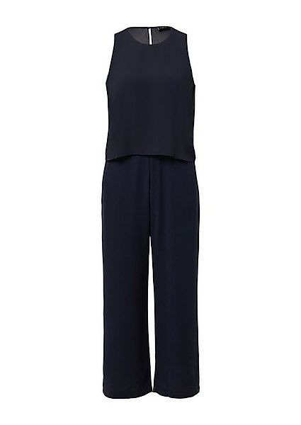 s.Oliver BLACK LABEL Overall – Ärmelloser Overall mit Chiffon-Layer günstig online kaufen