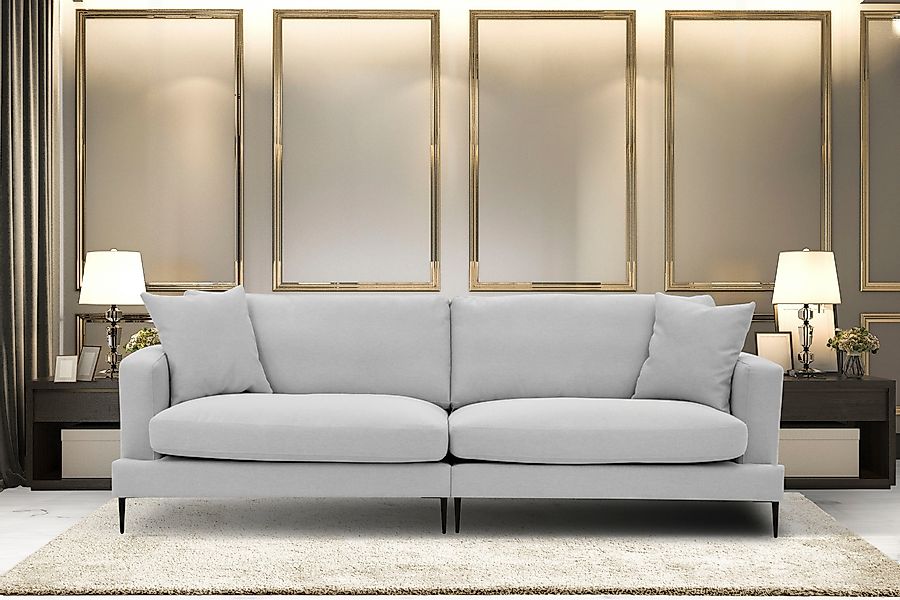 Home affaire Big-Sofa "Cozy elegantes Designsofa, Maße B/T/H: 252/97/80 cm" günstig online kaufen