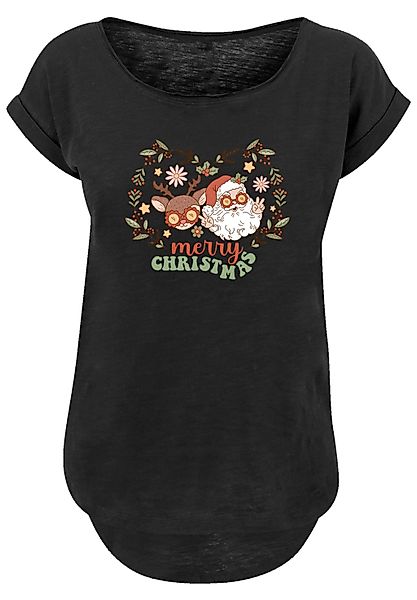 F4NT4STIC T-Shirt "Weihnachten Hippie Santa And Reindeer" Premium Qualität, günstig online kaufen