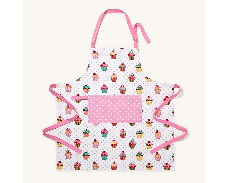 Homescapes Kochschürze Bunte Kochschürze Cupcakes aus 100% Baumwolle günstig online kaufen