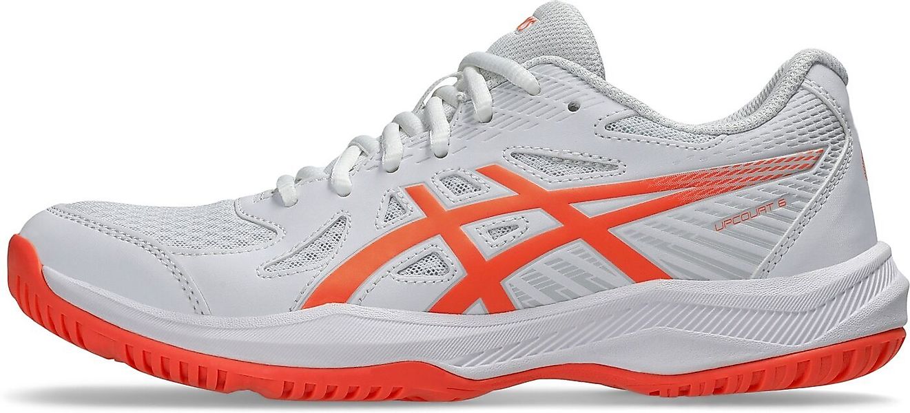 Asics UPCOURT 6 WHITE/VIVID CORAL Hallenschuh günstig online kaufen
