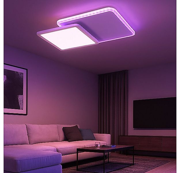 JUST LIGHT LED Deckenleuchte, LED-Leuchtmittel fest verbaut, Warmweiß, Neut günstig online kaufen