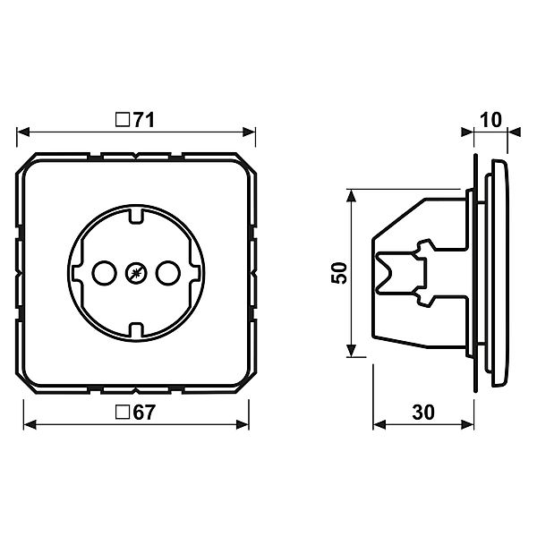 Jung SCHUKO-Steckdose 16A 250V CD 1520 LG - CD1520LG günstig online kaufen