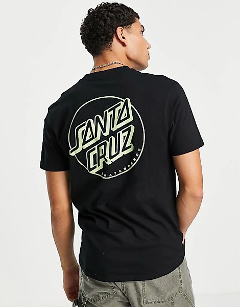Santa Cruz – Opus – Gepunktetes T-Shirt in Schwarz günstig online kaufen