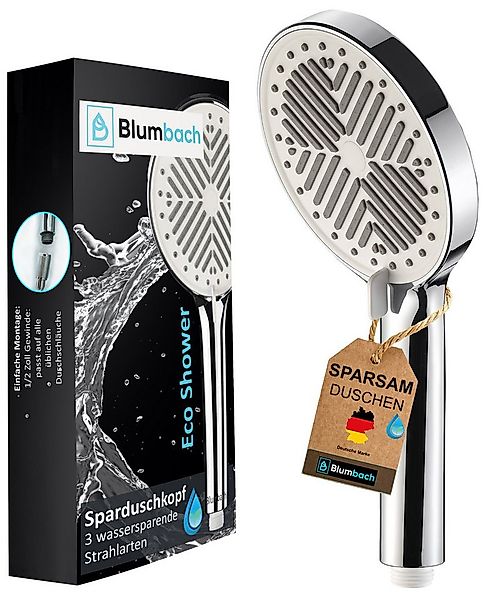 Blumbach Handbrause - Duschkopf Eco Shower, (3 Strahlarten, sehr wasserspar günstig online kaufen
