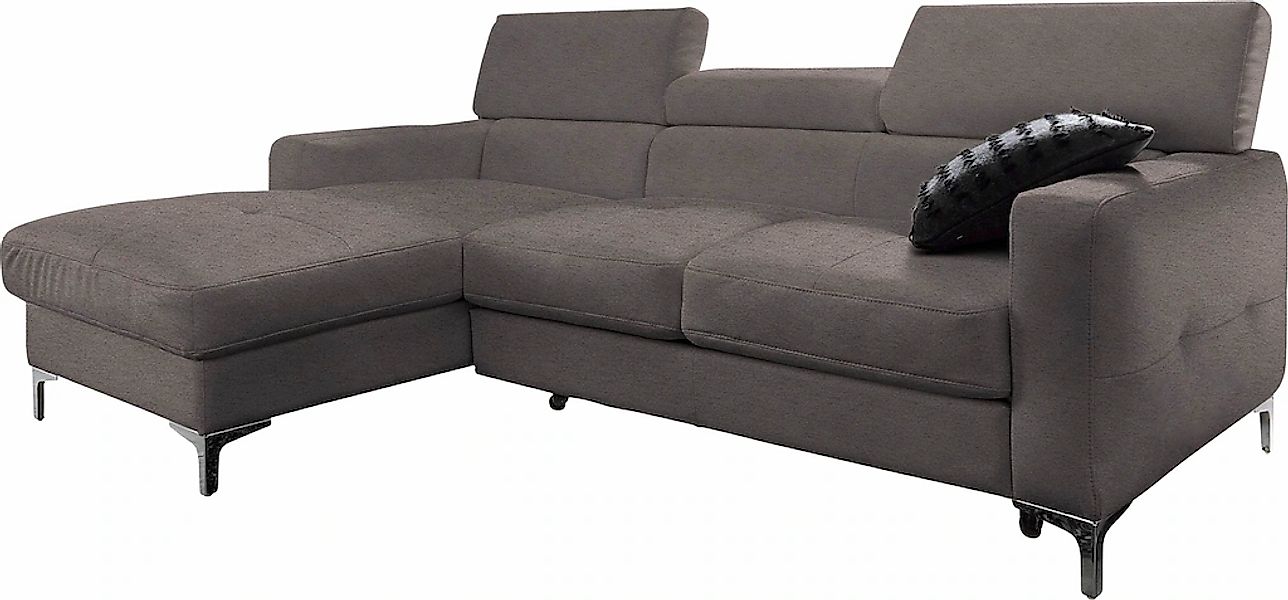 COTTA Ecksofa "Sammy L-Form" mit Kopfteilverstellung, wahlweise mit Bettfun günstig online kaufen