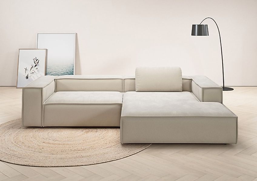 Home affaire Ecksofa »Watertown, modernes XXL L-Form, 306 cm breit« Großzüg günstig online kaufen