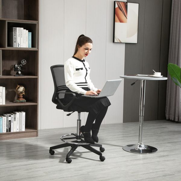 Vinsetto Bürostuhl Arbeitsstuhl Ergonomischer Drehstuhl Bürostuhl günstig online kaufen