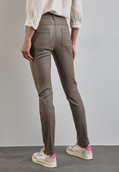 STREET ONE Lederimitathose Middle Waist günstig online kaufen
