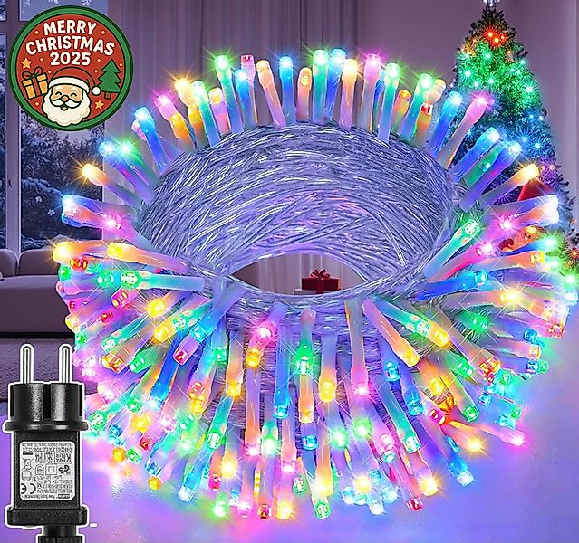 MERRY 2026 LED-Lichterkette mit Timer 8 Modi,20M-100M 31 V Weihnachtsbeleuc günstig online kaufen