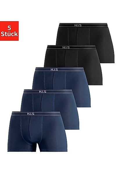 H.I.S Boxer Boxershorts für Herren (Packung, 5-St) mit Steifen und Logo im günstig online kaufen