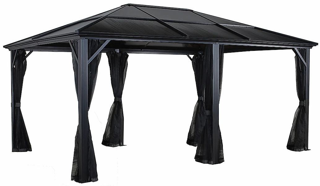 Sojag Pavillon "Gazebo Meridien", (Set), BxT: 365x485 cm, mit Moskitonetzen günstig online kaufen