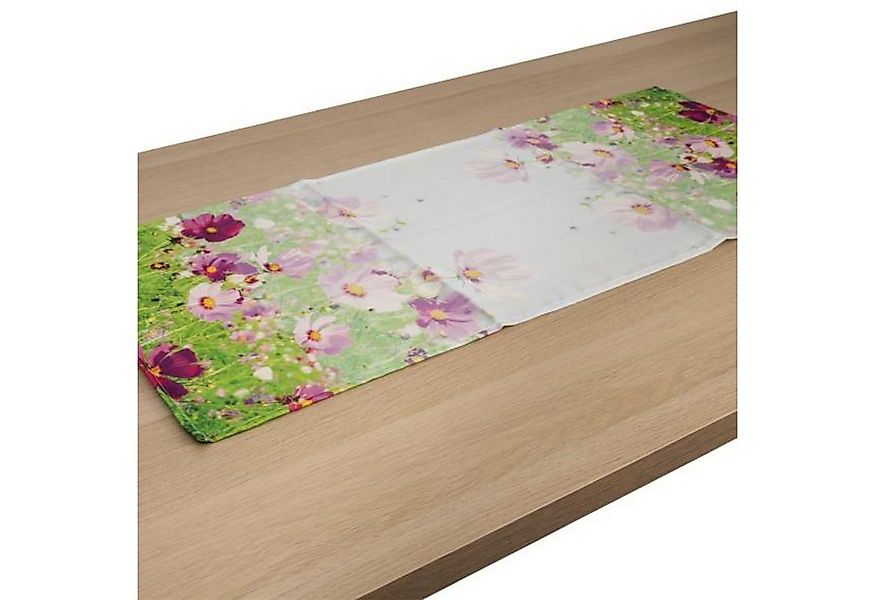 HTI-Living Tischläufer Tischläufer 40 x 90 cm Malvenwiese (Stück 1-tlg, 1 T günstig online kaufen