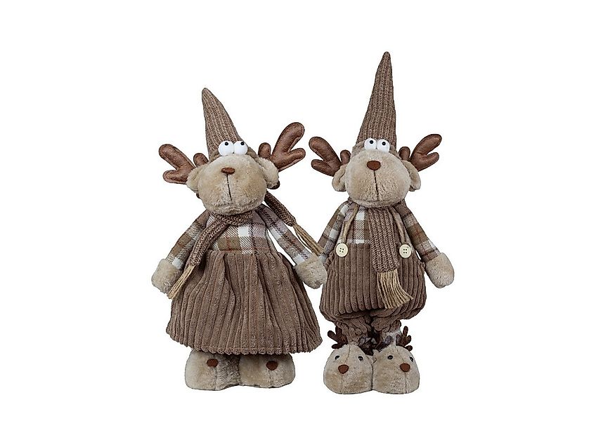 Christmas Paradise Weihnachtsfigur Elch mit Teleskopbeinen 59cm (68cm), 2 D günstig online kaufen