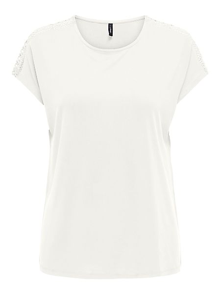 ONLY Kurzarmshirt ONLFREE LIFE CAPSLEEVE LACE günstig online kaufen