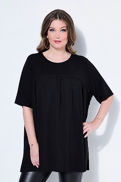 MIAMODA T-Shirt T-Shirt A-Linie Volants und Web-Einsatz günstig online kaufen