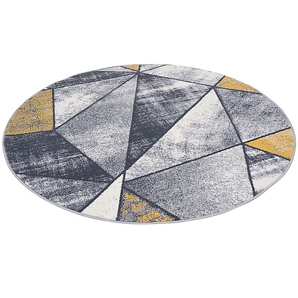 Pergamon Designer Teppich Brilliant Magic Grau 200cm Rund günstig online kaufen
