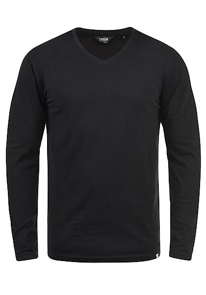 !Solid Langarmshirt SDBeda Longsleeve mit V-Ausschnitt günstig online kaufen