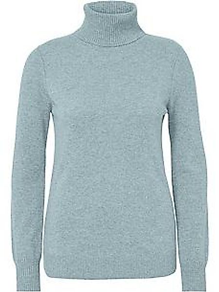 Rollkragen-Pullover aus 100% Premium-Kaschmir Peter Hahn Cashmere grün günstig online kaufen