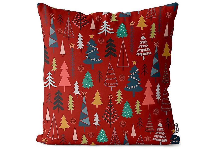VOID Kissenbezug, (1 Stück), Weihnachtsdeko Wald Winter Weihnachten Schnee günstig online kaufen