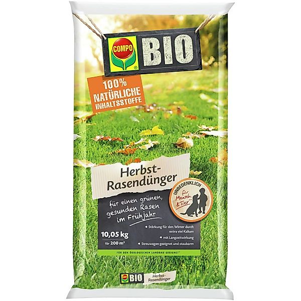 Compo BIO Herbst-Rasendünger 10,05 kg günstig online kaufen