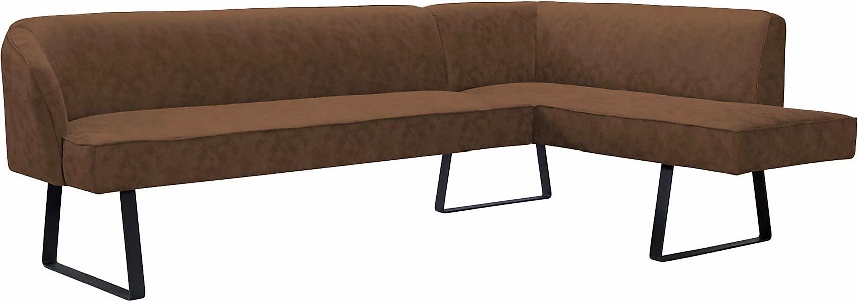 exxpo - sofa fashion Eckbank "Americano", mit Keder und Metallfüßen, Bezug günstig online kaufen