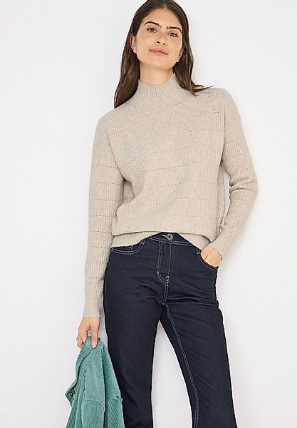 CECIL Stehkragenpullover mit Stehkragen und Loch-Design günstig online kaufen