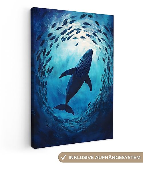 OneMillionCanvasses® Leinwandbild Wal - Fisch - günstig online kaufen