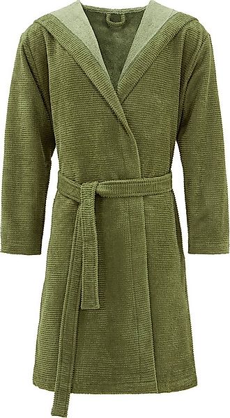 Erwin Müller Bademantel Unisex-Bademantel "Schwanau", Kurzform, mit Kapuze, günstig online kaufen