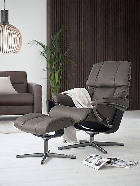 Stressless Relaxsessel "Reno" mit Cross Base, Größe S, M & L, Holzakzent Sc günstig online kaufen