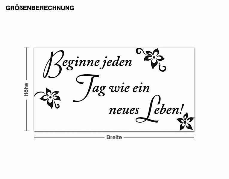 Wandtattoo Neues Leben günstig online kaufen