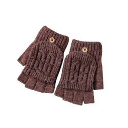 Coonoor Strickhandschuhe Halbfingerhandschuhe mit Kappe,Winter Flip günstig online kaufen