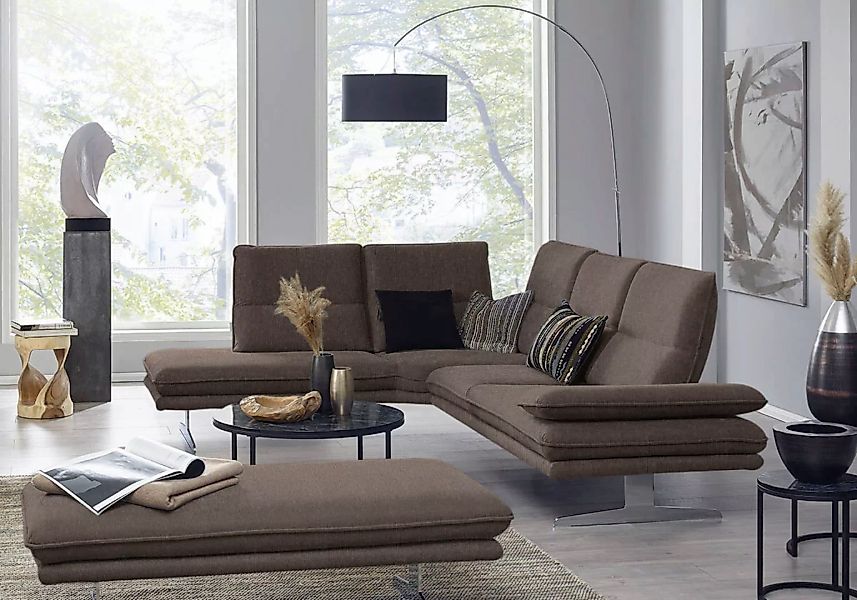 W.SCHILLIG Ecksofa "broadway, Designsofa, toller Sitzkomfort, zeitlos, eleg günstig online kaufen