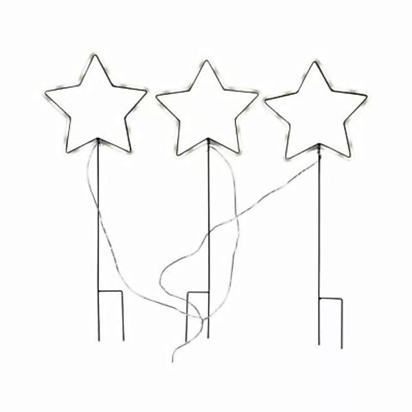MARELIDA LED Gartenstecker Neon Sterne H: 60cm schwarz günstig online kaufen