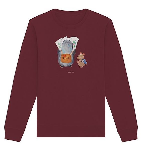 Mr. & Mrs. Panda Longpullover Größe L Pinguin & Maus Wanderer - Burgundy - günstig online kaufen