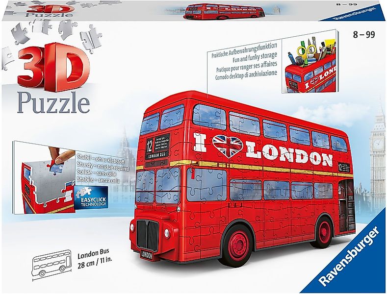 Ravensburger 3D-Puzzle London Bus, 216 Puzzleteile, günstig online kaufen
