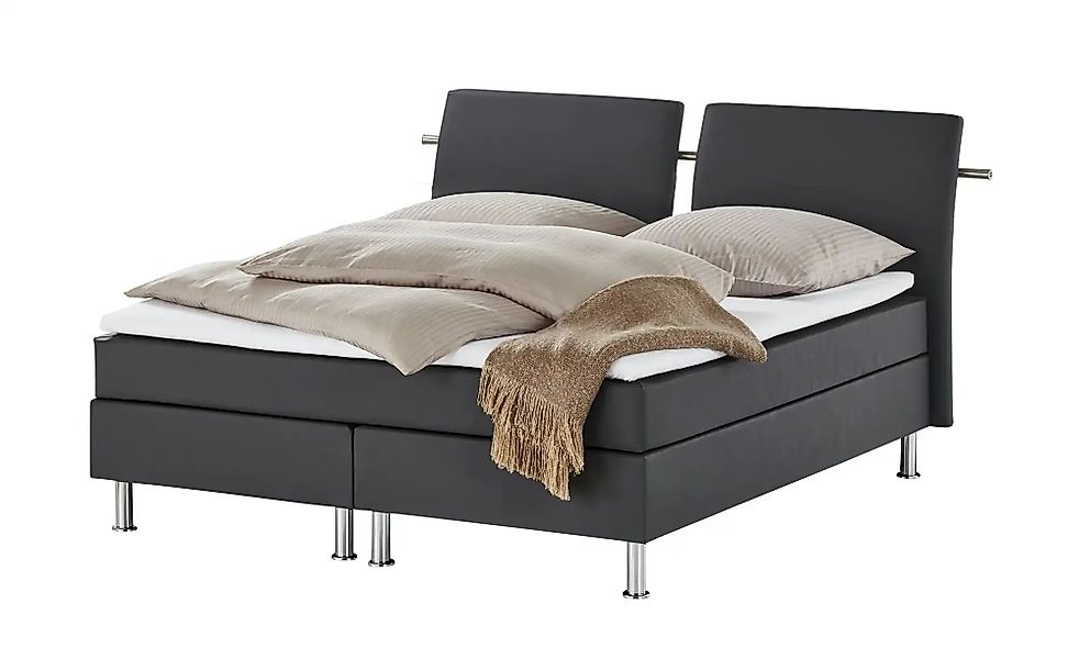 Boxspringbett  Krom ¦ grau ¦ Maße (cm): B: 232 H: 122 Betten > Boxspringbet günstig online kaufen