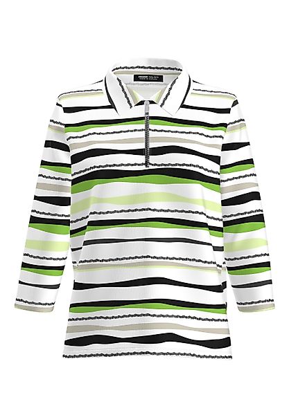 FRANK WALDER Poloshirt mit welligen Streifen günstig online kaufen