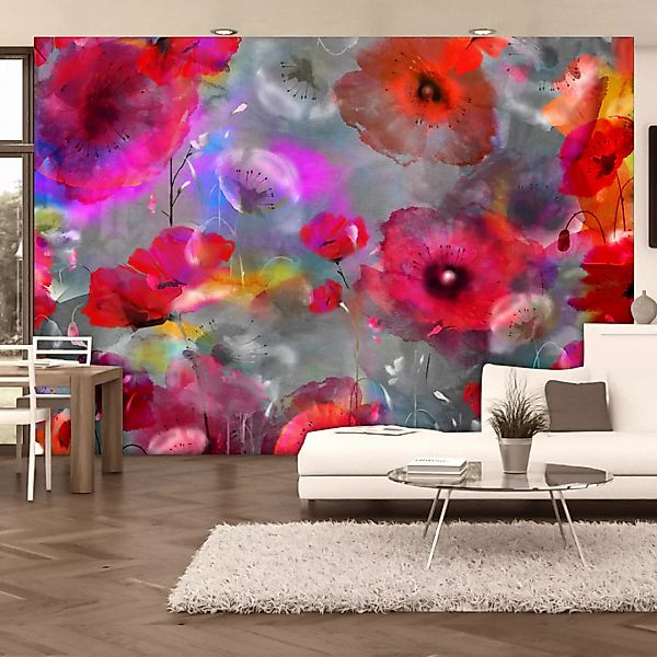 Fototapete - Painted Poppies günstig online kaufen