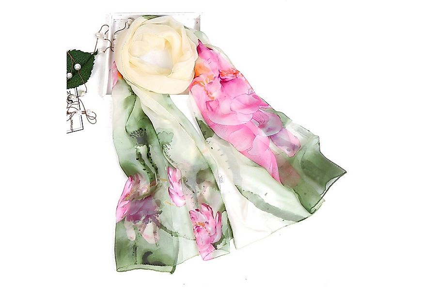 KINSI Modeschal Luxus-Gradienten Schal aus Seidenimitat - Leicht & Weich, f günstig online kaufen