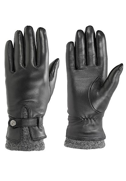 PEARLWOOD Lederhandschuhe ALICIA (1 Paar) Original PEARLWOOD Druckknopf günstig online kaufen