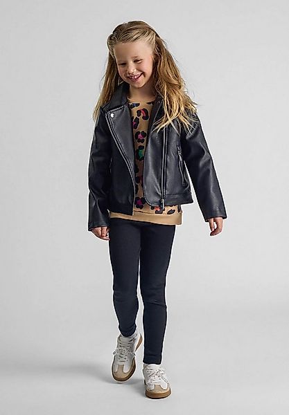 MINOTI Lederimitatjacke Biker-Jacke aus Kunstleder mit schrägem Reißverschl günstig online kaufen