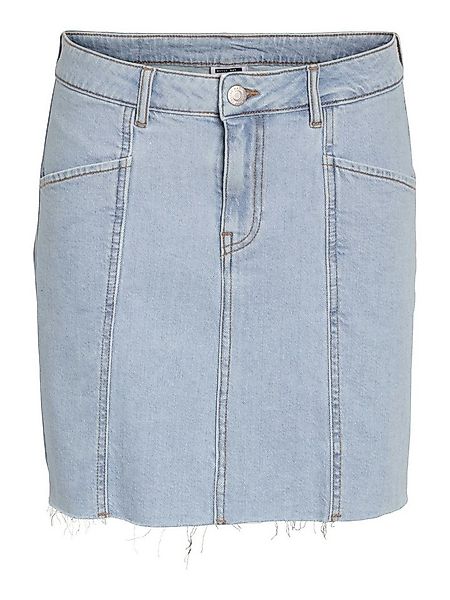 Noisy may Sommerrock Stylischer Denim mit Fransensaum und Five-Pocket-Desig günstig online kaufen