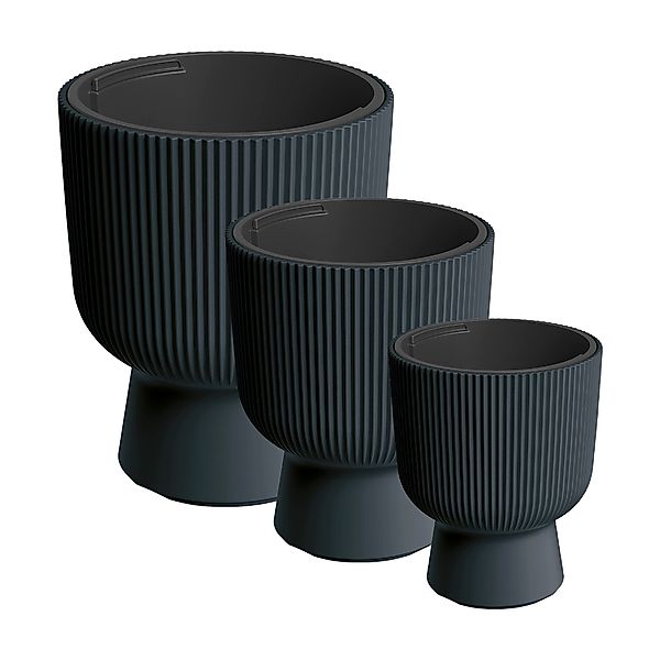VidaAtHome.de Blumentopf Design-Pflanzgefäße-Set ALVY (3er Set) günstig online kaufen
