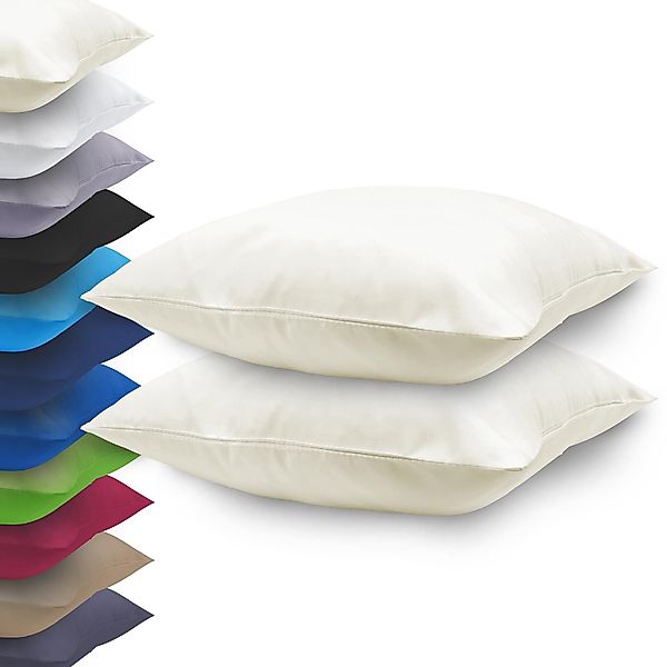 NatureMark Kissenbezüge 2er Pack Mikrofaser Kissenbezug, günstig online kaufen