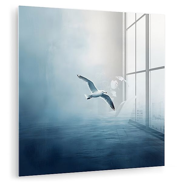 MuchoWow Acrylglasbild Möwe - Weiß - günstig online kaufen
