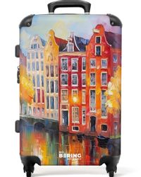 NoBoringSuitcases.com© Hartschalen-Trolley Grachtenhäuser - Kunst - günstig online kaufen