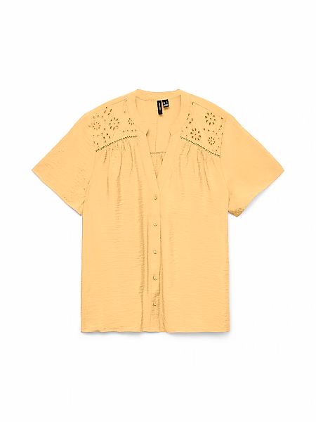 Vero Moda Kurzarmbluse "VMJOSIE SS EMB TOP WVN" Viskosemischung günstig online kaufen