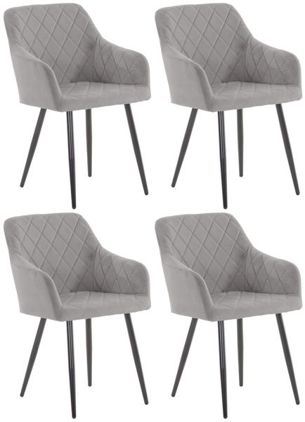 CLP Küchenstuhl Shila (4er Set), Metall, günstig online kaufen