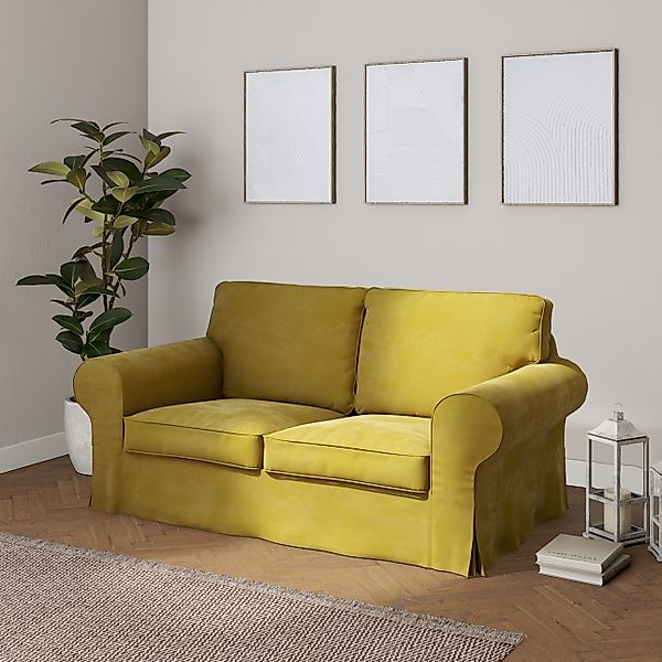 Bezug für Ektorp 2-Sitzer Sofa nicht ausklappbar, olivegrün, Sofabezug für günstig online kaufen